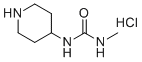 3-Methyl-1-(piperidin-4-yl)urea hydrochloride molecular structure (CAS 1233951-96-6)