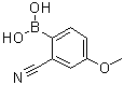 2-Cyano-4-methoxyphenylboronic acid molecular structure (CAS 1233968-22-3)