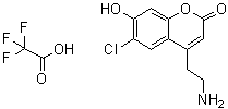 4-(2-Aminoethyl)-6-chloro-7-hydroxy-2H-1-benzopyran-2-one 2,2,2-trifluoroacetate (1:1) molecular structure (CAS 1234064-11-9)
