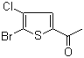 1-(5-Bromo-4-chlorothiophen-2-yl)ethanone molecular structure (CAS 123418-66-6)
