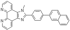 1-Methyl-2-(4-(naphthalene-2-yl)phenyl)-1H-imidazo[4,5-f][1,10]-phenanthroline molecular structure (CAS 1234997-42-2)