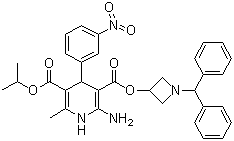 Azelnidipine molecular structure (CAS 123524-52-7)