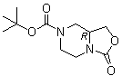structure of CAS# 1235469-36-9, (8aR)-Tetrahydro-3-oxo-3H-oxazolo[3,4-a]pyrazine-7(1H)-carboxylic acid 1,1-dimethylethyl ester