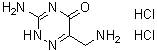 3-Amino-6-(aminomethyl)-1,2,4-triazin-5(2H)-one dihydrochloride molecular structure (CAS 1236162-31-4)