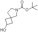 structure of CAS# 1239319-91-5, tert-Butyl 2-Hydroxy-6-azaspiro[3.4]octane-6-carboxylate;2-Hydroxy-6-azaspiro[3.4]octane-6-carboxylic acid 1,1-dimethylethyl ester