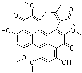Hypocrellin B molecular structure (CAS 123940-54-5)