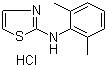structure of CAS# 123941-49-1, Xylazole hydrochloride;N-(2,6-Dimethylphenyl)-2-thiazolamine hydrochloride