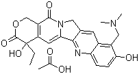 Topotecan acetate molecular structure (CAS 123948-88-9)