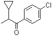 结构式 CAS# 123989-29-7, 1-(4-氯苯基)-2-环丙基-1-丙酮