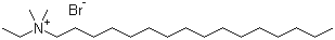 structure of CAS# 124-03-8, Dimethylethylhexadecylammonium bromide;Ethylhexadecyldimethylammonium bromide; Cetyldimethylethylammonium bromide