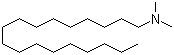 structure of CAS# 124-28-7, N,N-Dimethyloctadecylamine;N,N-Dimethyl-1-octadecanamine; N,N-Dimethylstearylamine; Armeen DM 18D