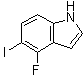 4-Fluoro-5-iodo-1H-indole molecular structure (CAS 1240113-40-9)