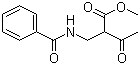 Methyl 2-(N-benzoylaminomethyl)-3-oxobutyrate molecular structure (CAS 124044-11-7)