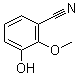 3-Hydroxy-2-methoxybenzonitrile molecular structure (CAS 1243281-23-3)
