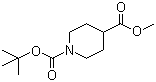 N-Boc-Piperidine-4-carboxylic acid methyl ester molecular structure (CAS 124443-68-1)