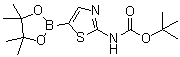 2-(TertButoxycarbonylamino)thiazole-5-boronic acid pinacol ester molecular structure (CAS 1245252-99-6)