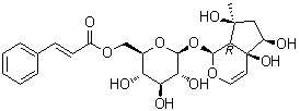 (1S,4aS,5R,7S,7aR)-1,4a,5,6,7,7a-hexahydro-4a,5,7-trihydroxy-7-methylcyclopenta[c]pyran-1-yl beta-D-Glucopyranoside 6-[(2E)-3-phenyl-2-propenoate] molecular structure (CAS 1245572-24-0)