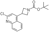 tert-Butyl 3-(2-chloroquinolin-4-yl)azetidine-1-carboxylate molecular structure (CAS 1245644-56-7)