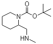 2-[(Methylamino)methyl]-1-piperidinecarboxylic acid tert-butyl ester molecular structure (CAS 1245645-35-5)