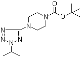 tert-Butyl 4-(2-isopropyl-2H-1,2,3,4-tetrazol-5-yl)piperazine-1-carboxylate molecular structure (CAS 1245645-41-3)
