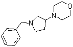 4-[1-(Phenylmethyl)-3-pyrrolidinyl]morpholine molecular structure (CAS 1245646-52-9)