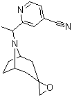 结构式 CAS# 1245647-05-5, 2-(1-(8-氮杂螺[双环[3.2.1]辛烷-3,2'-环氧乙烷]-8-基)乙基)异烟腈
