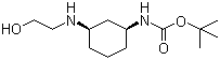 tert-Butyl (1S,3R)-3-(2-hydroxyethylamino)cyclohexylcarbamate molecular structure (CAS 1245647-72-6)