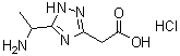 5-(1-Aminoethyl)-1H-1,2,4-triazole-3-acetic acid hydrochloride (1:1) molecular structure (CAS 1245647-90-8)