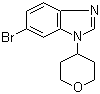 6-Bromo-1-(tetrahydro-2H-pyran-4-yl)-1H-benzimidazole molecular structure (CAS 1245649-58-4)