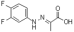 结构式 CAS# 1245652-55-4, 2-[2-(3,4-二氟苯基)亚肼基]丙酸