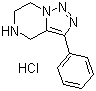 4,5,6,7-Tetrahydro-3-phenyl-[1,2,3]triazolo[1,5-a]pyrazine hydrochloride molecular structure (CAS 1245782-72-2)