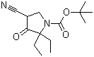 4-Cyano-2,2-diethyl-3-oxo-1-pyrrolidinecarboxylic acid tert-butyl ester molecular structure (CAS 1245806-93-2)