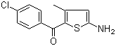 (5-Amino-3-methyl-2-thienyl)(4-chlorophenyl)methanone molecular structure (CAS 1245807-18-4)