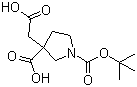 3-(Carboxymethyl)-1,3-pyrrolidinedicarboxylic acid 1-(tert-butyl) ester molecular structure (CAS 1245807-92-4)