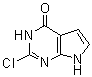 2-Chloro-3,7-dihydro-4H-pyrrolo[2,3-d]pyrimidin-4-one molecular structure (CAS 1245811-22-6)