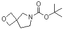 2-Oxa-6-azaspiro[3.4]octane-6-carboxylic acid 1,1-dimethylethyl ester molecular structure (CAS 1245816-31-2)