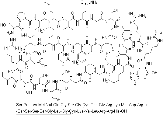 奈西利肽分子结构 (CAS 124584-08-3)
