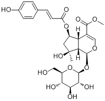6-O-trans-p-Coumaroylshanzhiside methyl ester molecular structure (CAS 1246012-26-9)