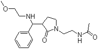 N-[2-[3-[[(2-Methoxyethyl)amino]phenylmethyl]-2-oxo-1-pyrrolidinyl]ethyl]acetamide molecular structure (CAS 1246653-52-0)