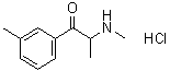 结构式 CAS# 1246816-62-5, 2-(甲基氨基)-1-(3-甲基苯基)-1-丙酮盐酸盐