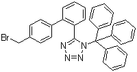 5-(4'-Bromomethyl-1,1'-biphenyl-2-yl)-1-triphenylmethyl-1H-tetrazole molecular structure (CAS 124750-51-2)