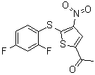 1-[5-[(2,4-Difluorophenyl)thio]-4-nitro-2-thienyl]ethanone molecular structure (CAS 1247819-59-5)