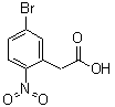 5-Bromo-2-nitrobenzeneacetic acid molecular structure (CAS 124840-61-5)