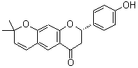 (8S)-7,8-Dihydro-8-(4-hydroxyphenyl)-2,2-dimethyl-2H,6H-benzo[1,2-b:5,4-b']dipyran-6-one molecular structure (CAS 124858-37-3)