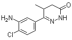 6-(3-Amino-4-chlorophenyl)-4,5-dihydro-5-methyl-3(2H)-pyridazinone molecular structure (CAS 124939-47-5)