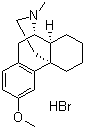 Dextromethorphan hydrobromide molecular structure (CAS 125-69-9)