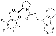 结构式 CAS# 125281-38-1, (R)-1,2-吡咯烷二甲酸 1-芴甲基 2-(五氟苯基)酯