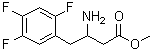 Methyl 3-amino-4-(2,4,5-trifluorophenyl)butanoate molecular structure (CAS 1253055-92-3)