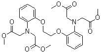 1,2-双(2-氨基苯氧基)乙烷-N,N,N',N'-四乙酸四甲酯分子结构 (CAS 125367-34-2)