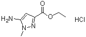 structure of CAS# 1253790-61-2, 5-Amino-1-methyl-1H-pyrazole-3-carboxylic acid ethyl ester hydrochloride